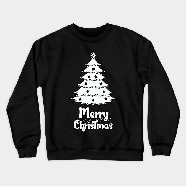 Merry Christmas Tree Crewneck Sweatshirt by NICHE&NICHE